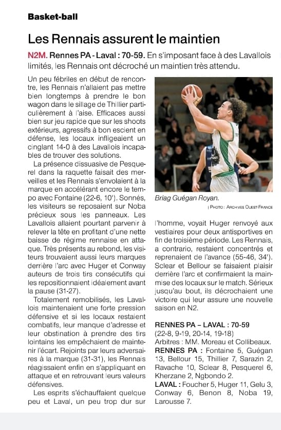 NM2 / RPA - LAVAL (70-59) / Article OF